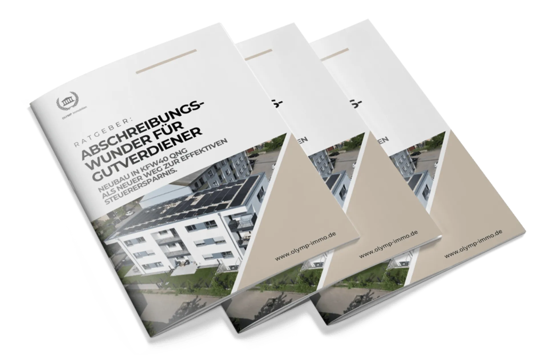 Ratgeber »Abschreibungswunder für Gutverdiener« – Broschüren mit Neubau und Solaranlage