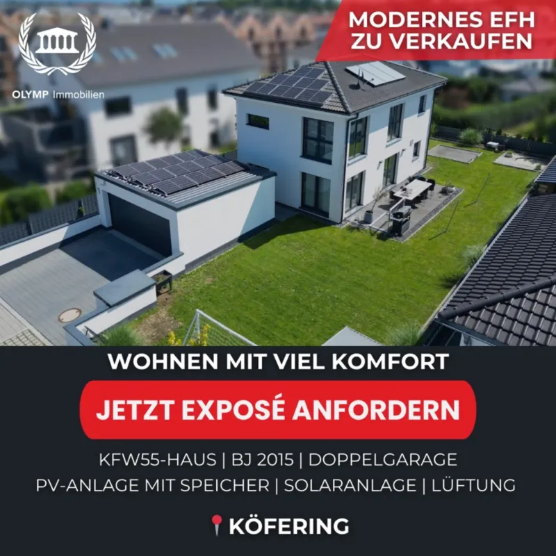 Bild-Werbeanzeige zum Einfamilienhaus in Köfering